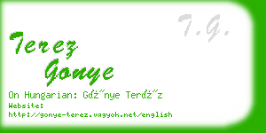 terez gonye business card